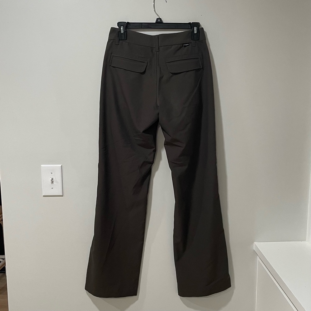 Patagonia Mystery Pants Dark Olive Green Adventure Durable Lightweight Mid Rise